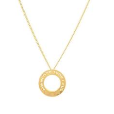 Colar Rommanel Banhado Ouro Pingente Abençoado Por Deus 531614