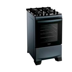 Fogão 4 Bocas Dako Supreme Timer Glass Com Mesa De Vidro Titanium Bivolt