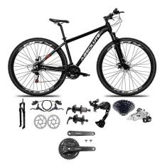 Bicicleta 29 Absolute Nero 5 Shimano Alívio-Altus 27v K7 Freios Hidráulicos Trava Pedivela Mt101-Unissex