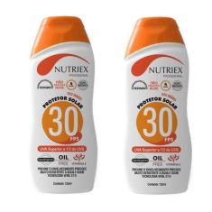 Protetor Solar FPS 30 120ML Bisnaga com 2 Unidades NUTRIEX