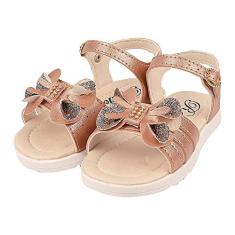 Sandália Papete Infantil Menina Laço Duplo Cobre
