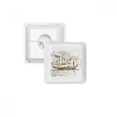 Kit de atualização para jogos com teclado mecânico PBT River Boat Landmark Sketch