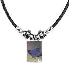 DIYthinker Colar Ocean Ray Skate Science Nature Picture Jewelry Torque Leather Rope Pendant