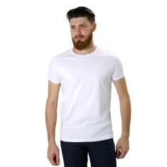 Camiseta Masculina Algodão Básica Ixória Branca Marca