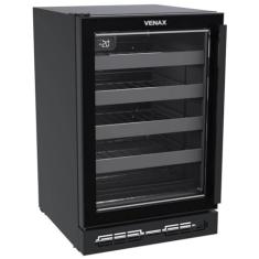 Champanheira Venax de Embutir Top Light-in 100 L 24 Garrafas Preto Fosco Porta Invertida 220v 29772