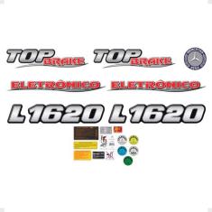 Kit Emblemas Mercedes Eletrônico L 1620 Top Brake Resinados - SPORTINO