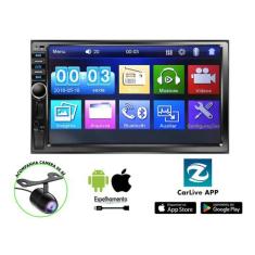 Central Multimidia Para Carro Mp5 2 Din Player 7 Pol Espelhamento Celu