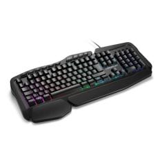 Teclado Gamer Warrior Clancy RGB Macro - TC241, Preto