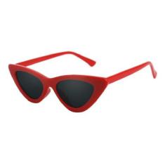 Óculos De Sol Retro Gatinho  Moda Blogueiras Vermelho - Agoc LifeStyle