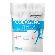 Colágeno Tipo 2 Natural Foods com Vitaminas C E e D3 Zero Lactose Glút