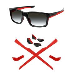 Mryok Substituição das ponteiras para óculos de sol Oakley Mainlink/Mainlink XL/Mainlink MNP – Vermelho único