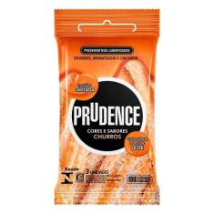 Camisinha Preservativo Prudence Cores e Sabores Pacote com 3 unidades,
