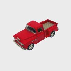 Miniatura Carro Chevy Stepside Pick-up 1955 1/32 (Vermelho) - Toy king