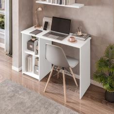 Mesa Escrivaninha Com 3 Nichos Veneta Branco