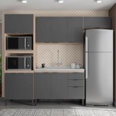Cozinha Modulada 4 Peças Ftm004 Avena Grafito