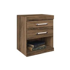 Mesa Cabeceira Plus C/ 2 Gavetas Branco - Santos Andirá