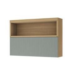 Armário De Cozinha Modulado Marquesa C/ 1 Porta 120cm Nature/verde - Nesher