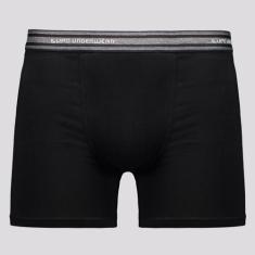 Cueca Lupo Boxer Algodão com Elastano Basic Preta, M
