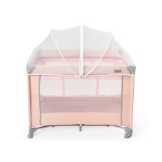 Berço Portátil Infantil Cercado 0-15kg Lazy MaxiBaby (Rosa)