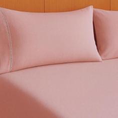 Kit Jogo De Lençol Casal 03 Peças 400 Fios Fronha Ponto Palito - CASA 