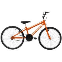 Bicicleta Aro 24 Masculina Infantil Wendy Freio V-Brake, Laranja, Pret