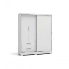 Guarda Roupa Solteiro C533 Freijó 3 Portas Abrir e Correr 2 Gavetas MDF-MDP Blush Kappesberg