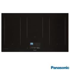 Cooktop por Indução Panasonic em Vitrocerâmico com 05 Bocas, Painel TFT LCD Touch Preto - KY-T937XLRPK