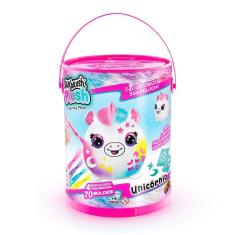 Pelúcia para Pintar Airbrush na Lata Unicórnio - Fun Divirta-se