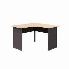 Escrivaninha em L New City Calvi e Preta 120 cm