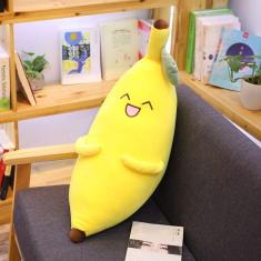 50cm kawaii sorriso rosto banana boneca de pelúcia brinquedo recheado para criança