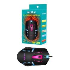 Mouse Com Fio Gamer Luzes Semi Profissional Jogador Jogo Nf - Weibo, M