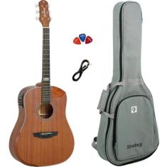 Violão Eletroacustico Strinberg SD201HCR MGS Mahogany Satin + Cabo P10