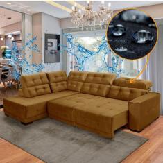 Sofá Impermeável Canto Chaise E 285 x 205 cm Retrátil Reclinável Sttil
