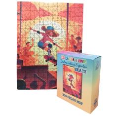 Quebra-Cabeça Educativo Esportes Skate Crianças 300 Peças