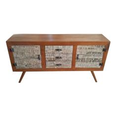 Buffet Rústico Retrô Chicago em Madeira de Demolição - Cód 2351