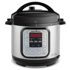 Panela de Pressão Elétrica Britânia 5 Litros BPP02G Prata com Preta 12