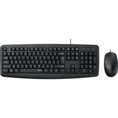 Teclado e Mouse com Fio Rapoo NX1600 Black (Ingles)