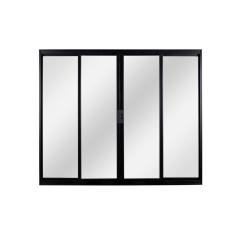 Janela de Alumínio de Correr 100x120x6cm 4 Folhas Vidro Liso Ecosul Esquadrisul