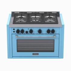 Fogao a Gas de Embutir 5 Bocas Venax Temis Azul 220V