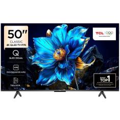 Smart TV 50" TCL 4K UHD QLED Google TV 50P7K Preto Bivolt