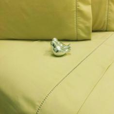 Jogo De Lençol Cama Casal Queen 400 Fios Ponto Palito 4 Peças Casa Dona