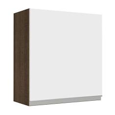 Armário Aéreo Madesa Glamy 60 cm 1 Porta Rustic/Branco