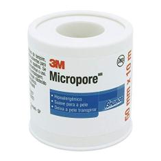 Fita Micropore 3m 50mm x 10m - Branco