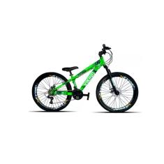 Bicicleta Aro 26 Vikingx Tuff 21v Câmbios Shimano + Freios Disco Hidráulicos Freeride DH Aros Vmaxx-Unissex