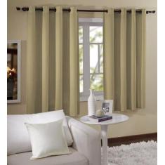 Cortina Para Janela Barcelona 2,00x1,80 Bege Admirare