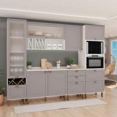 Cozinha Modulada Cristal 300 cm Clássica Provençal Completa - GenialFl