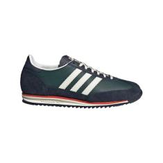 adidas Originals SL 72 Tênis feminino, Verde escuro, azul-marinho, branco, 35