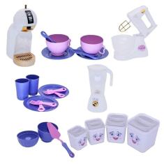 Cozinha menina brinquedo infantil liquidificador 24 peças