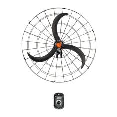 Ventilador de Parede Fixo 100cm Goar Metal Preto Trifásico 220/380v