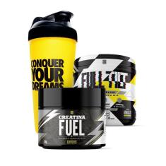 Kit Creatina Fuel 150g + Pre Treino Full Tilt + Coqueteleira 600ml-Unissex